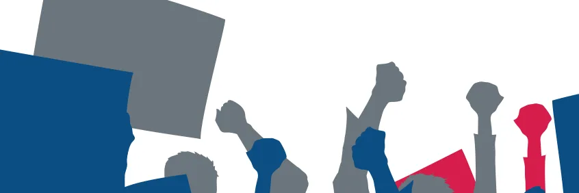fists raised