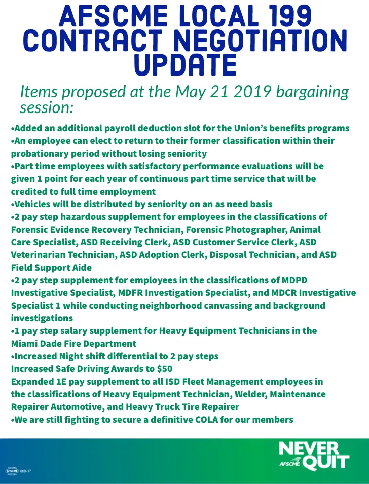 Bargaining Update